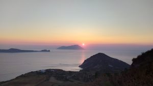 Sunset in Milos island, Greece

