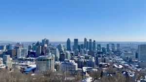 Montréal viewpoint from the Mont-Royal park, Québec