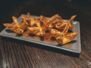 Crab rangoon from an Asian restaurant