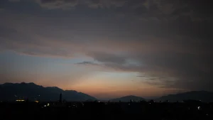 Night View of Hill area