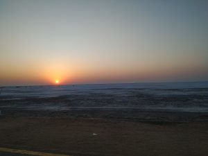 Sunset of Kutch, Gujarat white desert
