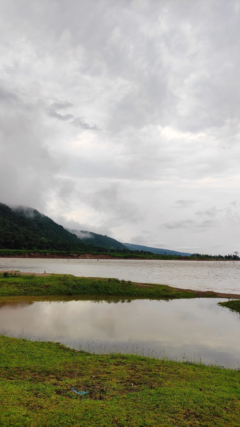 Silent cloudy calm nature.