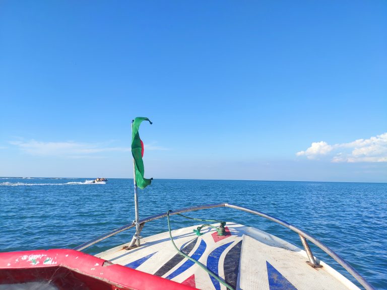 Speedboat on the sea