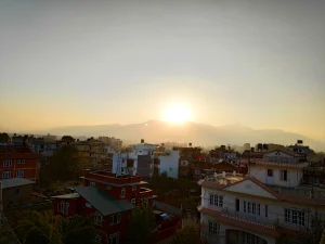 Beautiful Kathmandu City at Sunset
