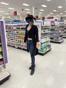 View larger photo: Plague doctor getting new resources at the pharmacy