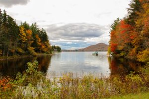 Peaceful lake, Adirondack Mountains, New York, USA