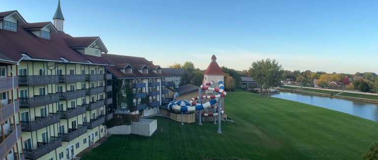 Hotel water slides