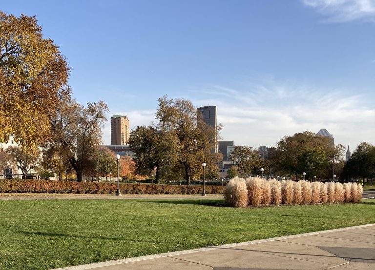 Partial view of City of St. Paul seen from the state capital ground (Twin Cities, MN)