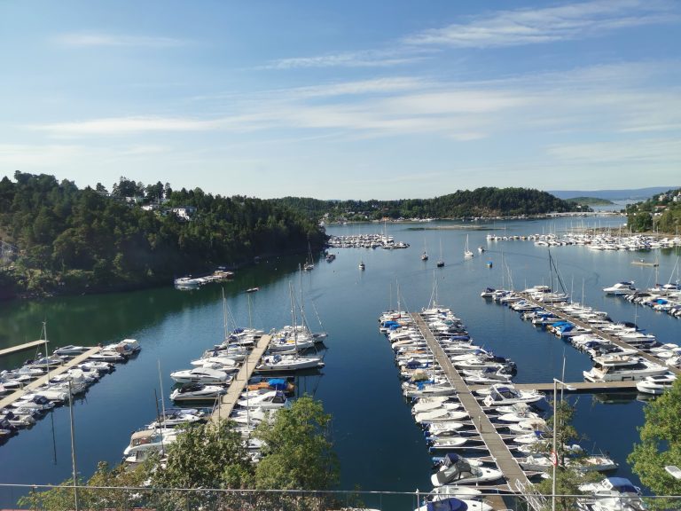 Boats and water. Just outside Oslo, Norway.