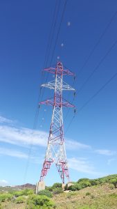 Torre de alta tensión. High Tension Tower. Red eléctrica. Electrical network.
