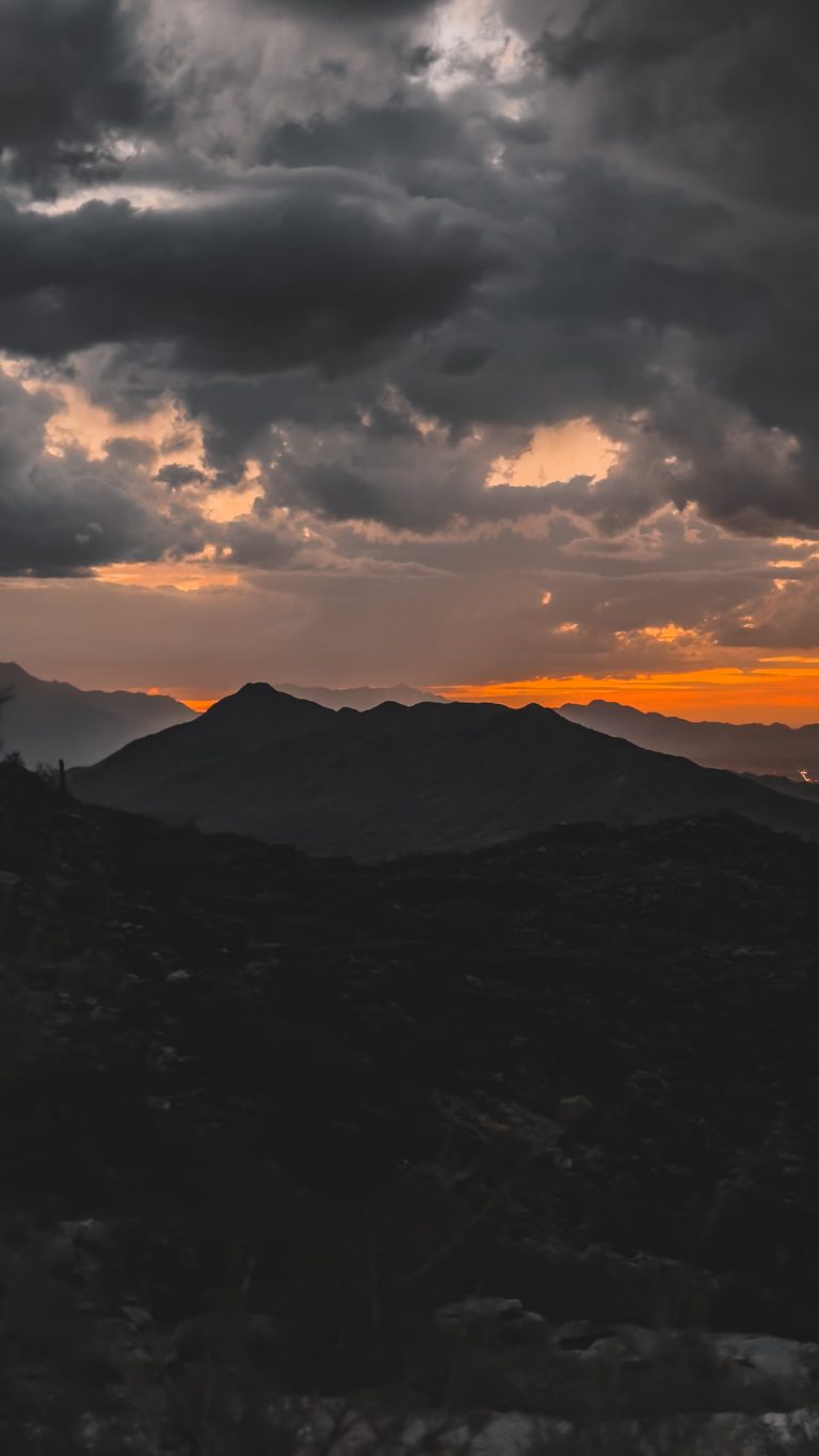 Desert Sunset on the Mountains