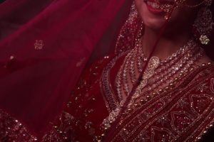 Bride getup,?bride, red, jewellery, lips, dupatta