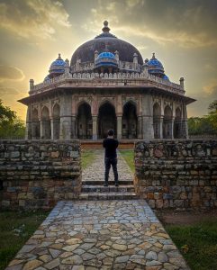 The tomb of the noble Isa Khan Niazi is located in the Humayun's Tomb complex in Delhi, India