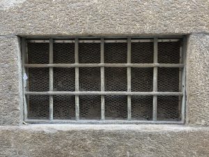 Window grating, Milan, Italy
