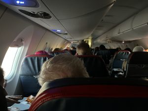 Airplane full of people