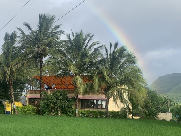 Rainbow Home, Rainbow, Classic native home, native village, farming, farmer home, farming life, second home