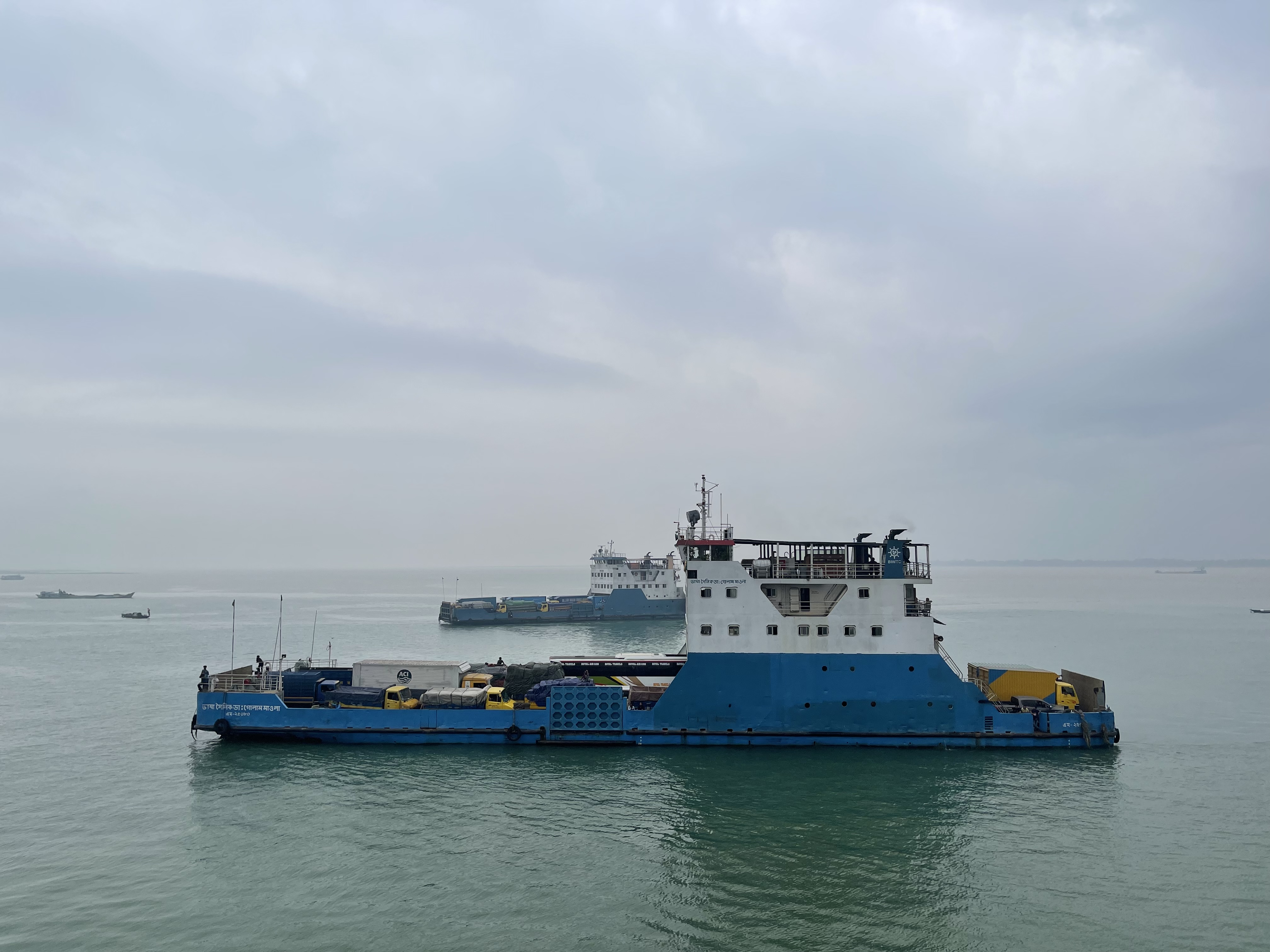 Ferry on the river