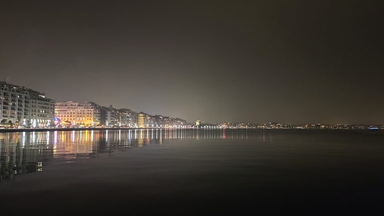 Night view of Thessaloniki, Greece