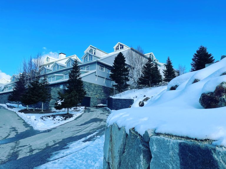 Winter with snow and mountain at Bursa Turkey