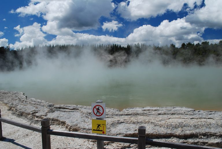 Warning, Hot springs, Do not enter