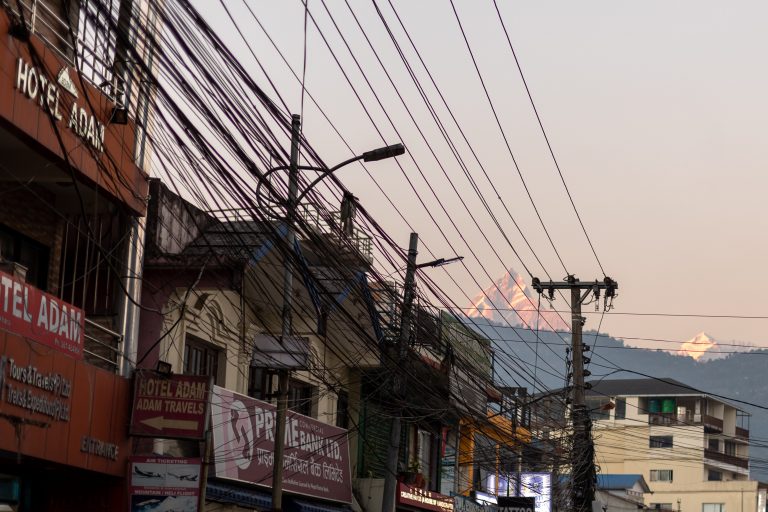 On the street in Pokhara, Nepal