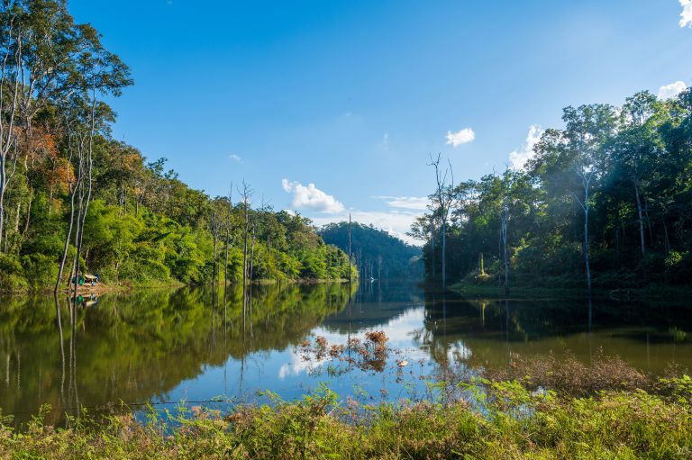 Lake in the daytime at Mae Hong Son, Thailand