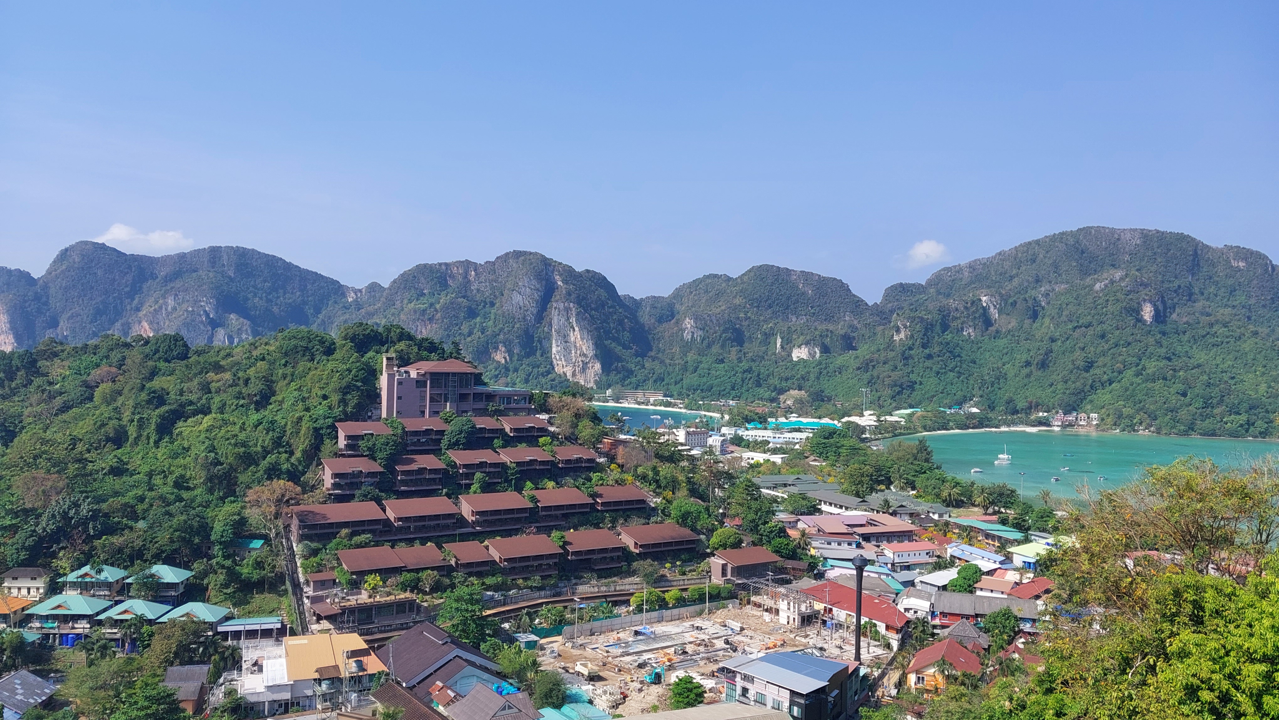 The view you should not miss from Viewpoint 1 at Koh Phi Phi Islands.