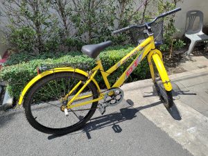 Cycle on road side, Bangkok, Thailand