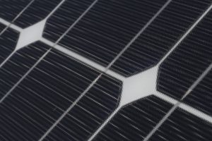 Detail of solar cells in a panel
