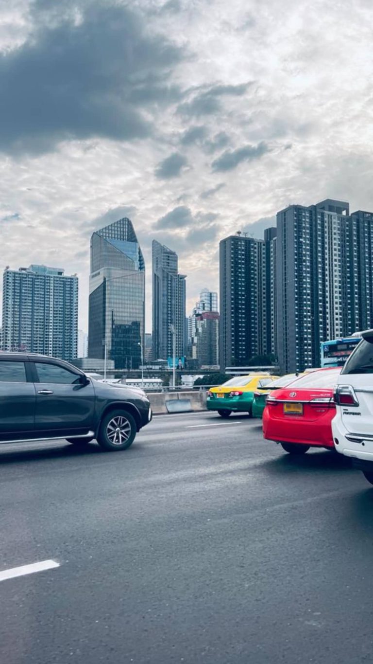 Cloudy Day at Bangkok, Thailand. While travelling from Airport towards my hotel.