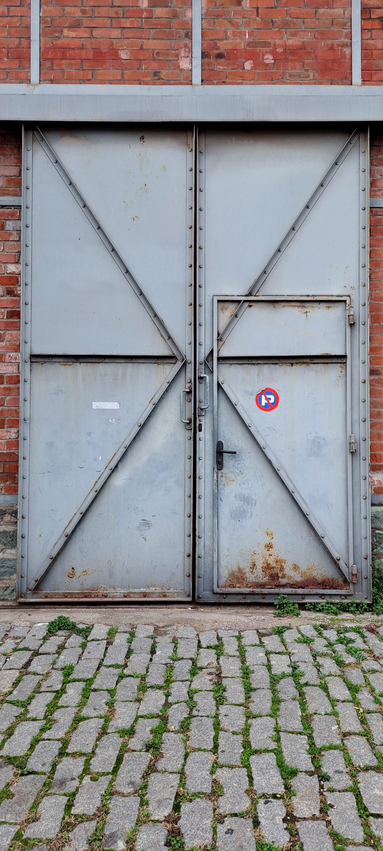 warehouse door in Thessalonikis port – Thessaloniki Greece