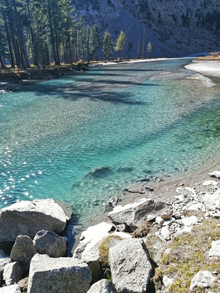 Mahodand Lake is a lake located in the upper Usho Valley at a distance of about 35 kilometres from Kalam in Swat District of Khyber Pakhtunkhwa province of Pakistan.