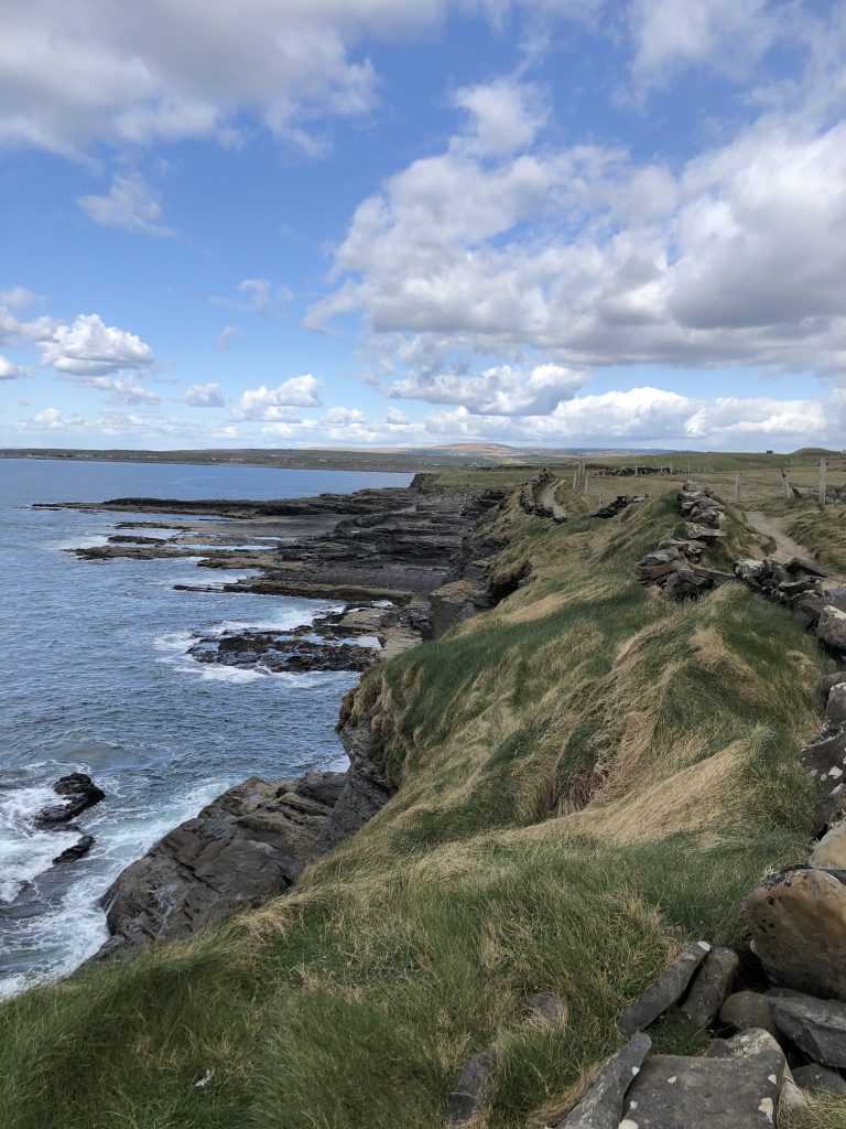 Road along the coast