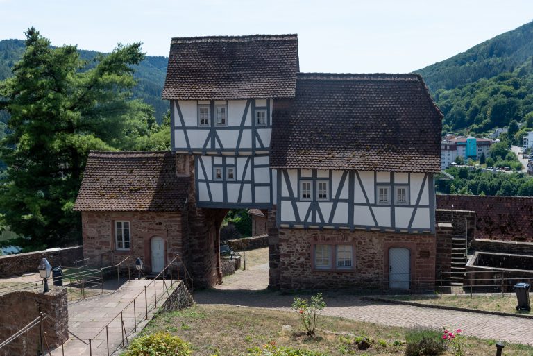 Old German house in Neckargemünd, Germany