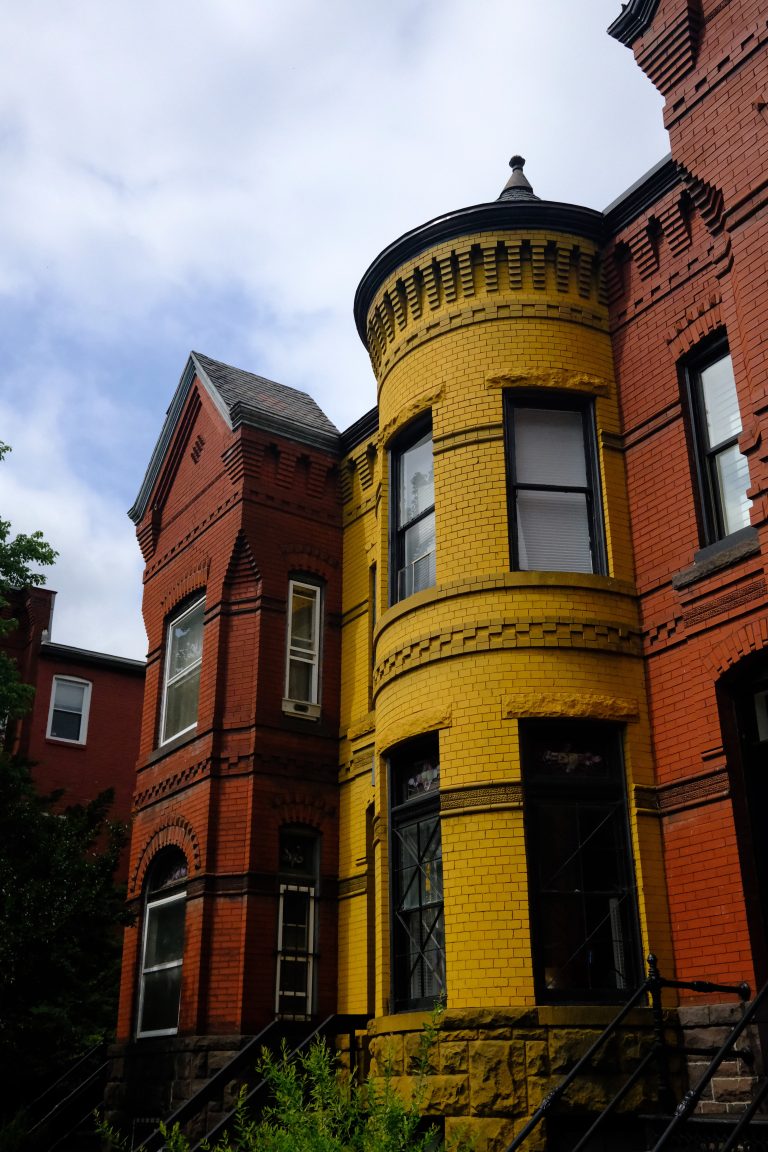 A photo of colorful buildings in Washington DC