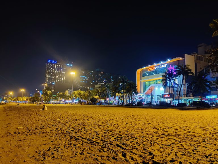 Night view of Pattaya beach