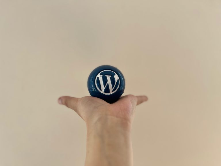 WordPress Blue Ball Wallpaper Collection: Ball in Palm (2)