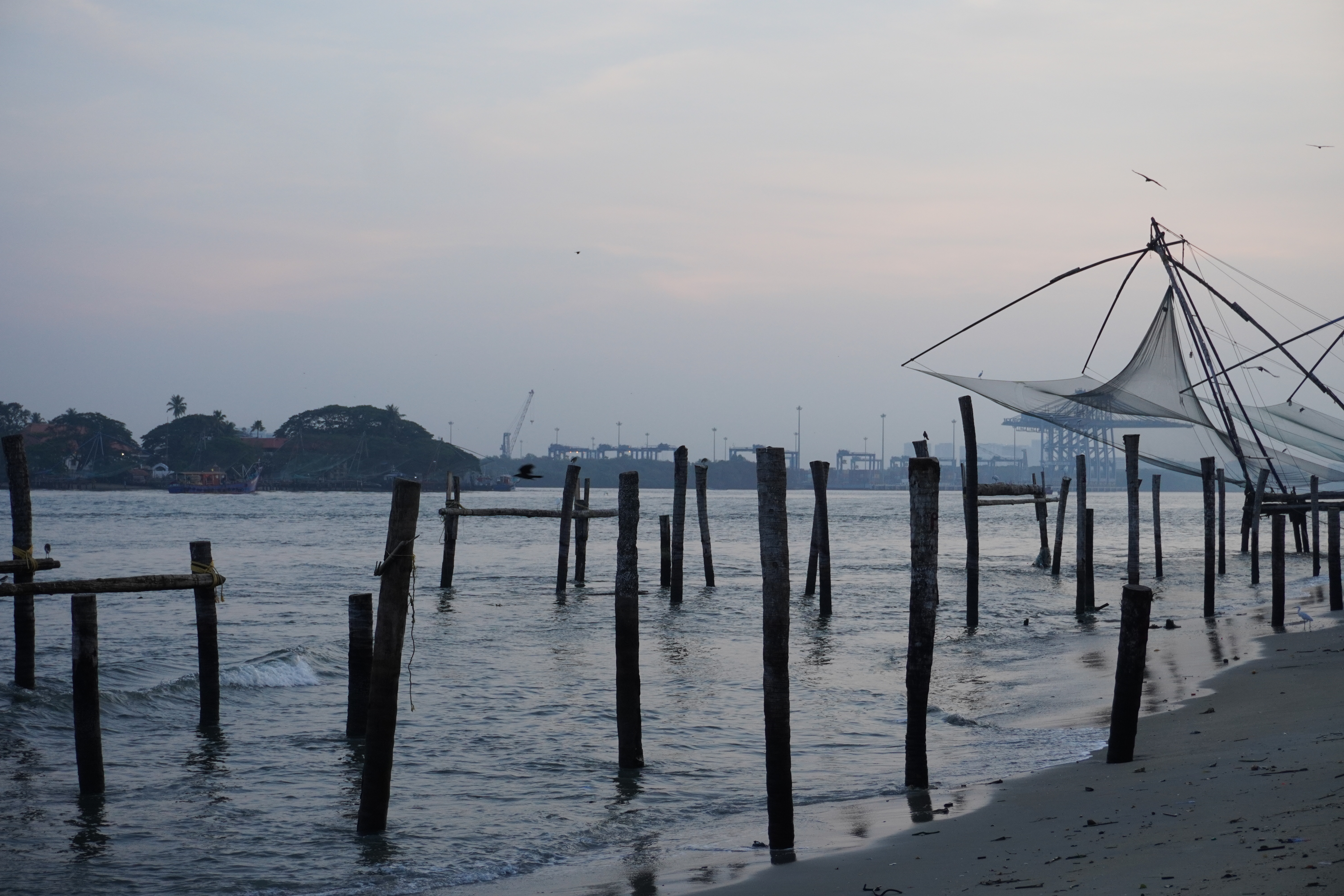 Fort Kochi Beach - Chinese Fishingnet Kerala, India