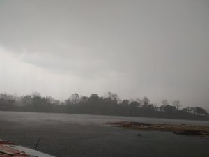 View larger photo: Rains over the lake