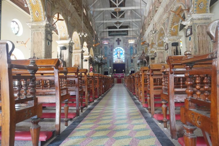 The Santa Cruz Cathedral Basilica at Fort Kochi, Kochi, India