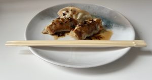 Pan fried pot stickers