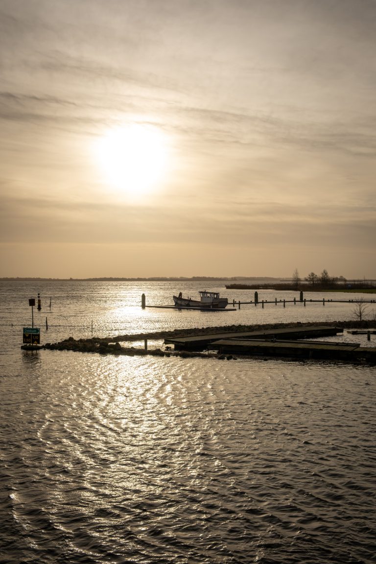 Sunset at the Lauwersmeer, The Netherlands