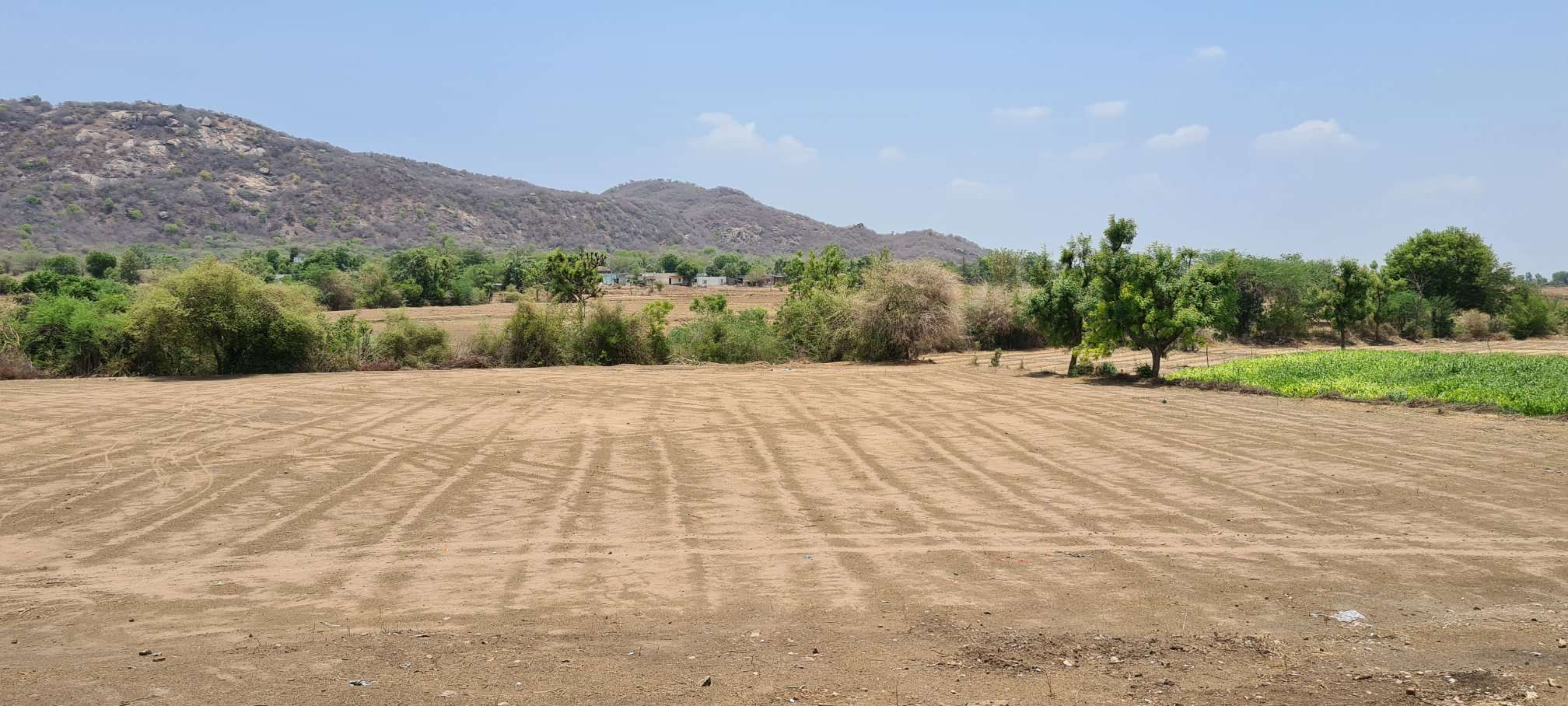 Farm, Hill, Village, View