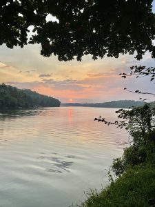 Sunset at Chaliyar,Kerala, India