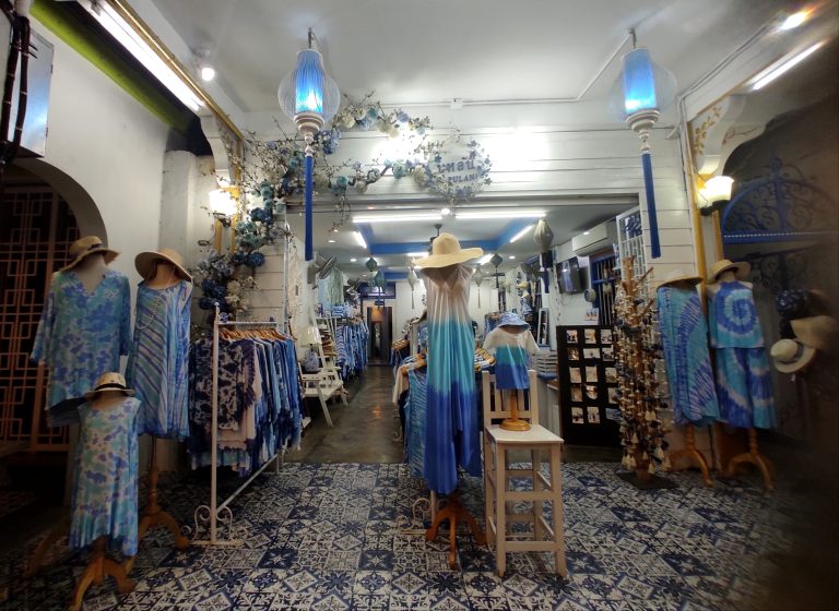 Shades of Blue, a store in Old Phuket, Thailand