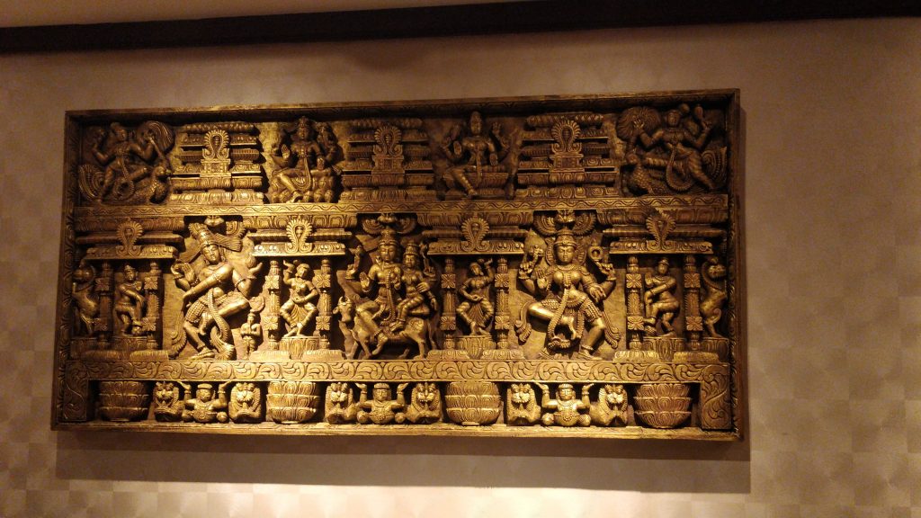 Wooden God Statues Frame In Kerala, India