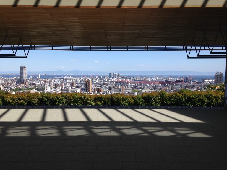 View of Kobe from the campus of Kobe University, Japan