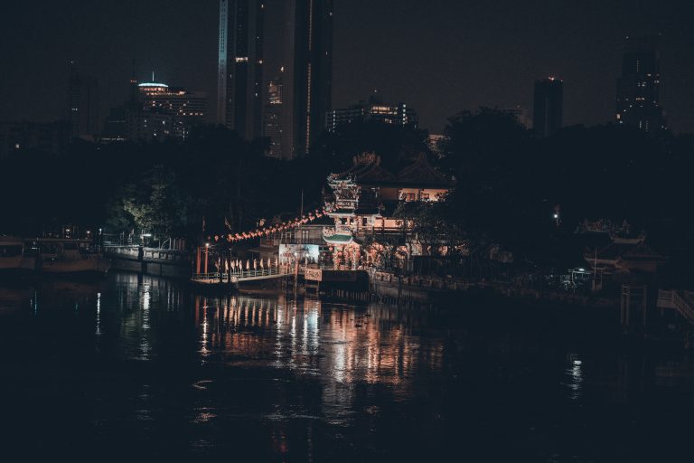 Outdoors, City, Night, Architecture, Illuminated, Reflection, Water, River, Travel