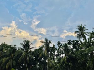 Sky few minutes before sunset. Pantheeramkavu, Kozhikode, Kerala