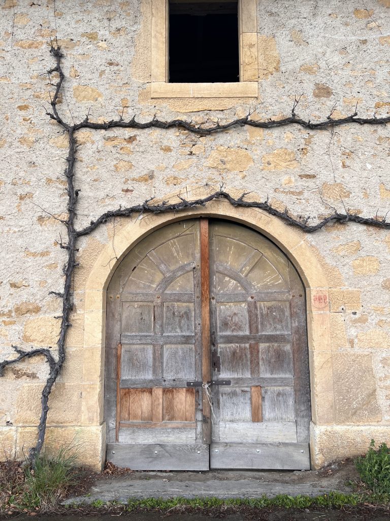 Old stone house on the way to Centre Loewenberg in Murten, Switzerland